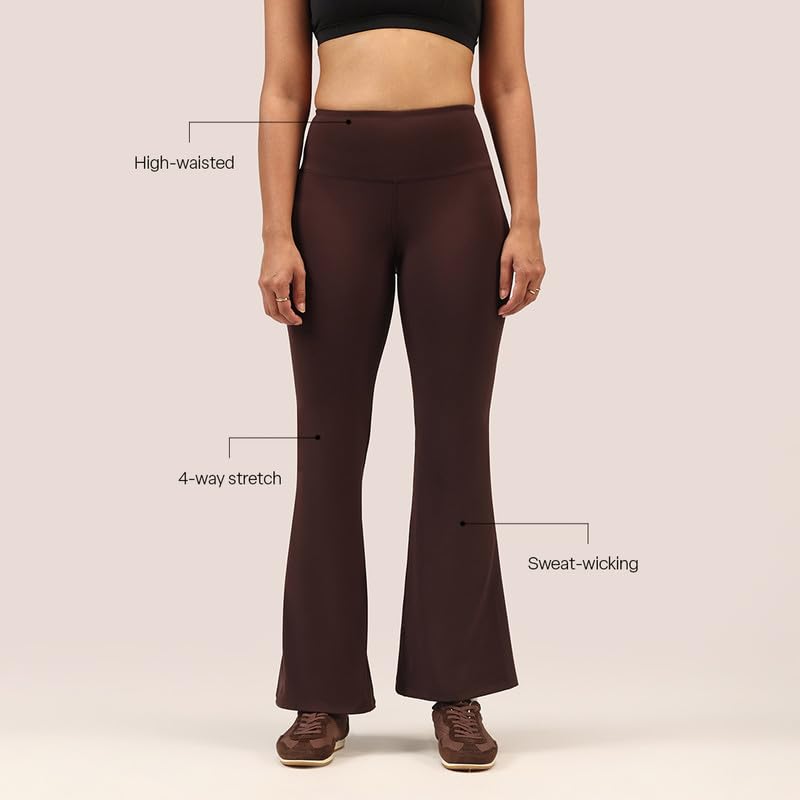 Image of BlissClub Ultimate Flare Pants Lite Regular for Women Upto 5'4 ft