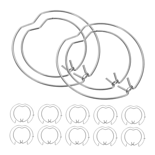 PRETYZOOM Downlight Spring Assembly 30pcs Fixing Clip Rings Spotlight Retaining Clips Spring Clips for Downlights Light Fixture Clips