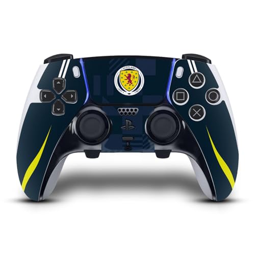 Head Case Designs Officially Licensed Scotland National Football Team Home 2024/25 Kits Vinyl Sticker Gaming Skin Decal Cover Compatible With Sony PlayStation 5 PS5 DualSense Edge Controller