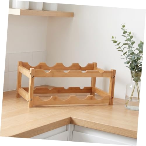 Soporte de madera SECFOU para botellas de vino 45X23.5CM miniatura 6