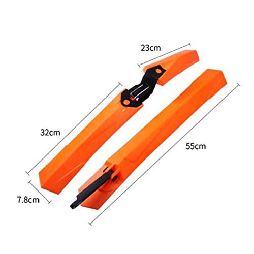 Garde-Boue de vélo, Garde-Boue de vélo électrique, Ensemble de 2 Garde-Boue de vélo de Montagne, Garde-Boue de vélo pour Garde-Boue Avant et arrière de vélo (Vert)