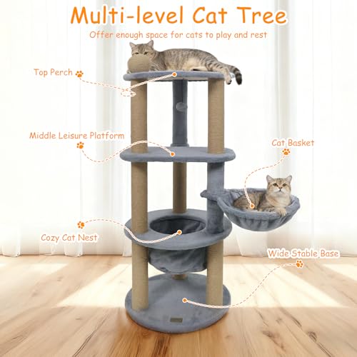 Árbol para Gatos Multi-Niveles PETSITE 47 Pulgadas miniatura 4