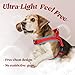 rabbitgoo Dog Harness No Pull, Quick Fit for Small Dogs with Soft Padded Handle, Chest Adjustable Reflective Pet Vest, No Choke Escape Proof for Walking Training, Red M