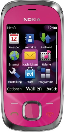 Nokia 7230 Handy (3.2 MP, Musikplayer, Bluetooth, Flugmodus, 2GB Speicherkarte, Slider) Hot Pink