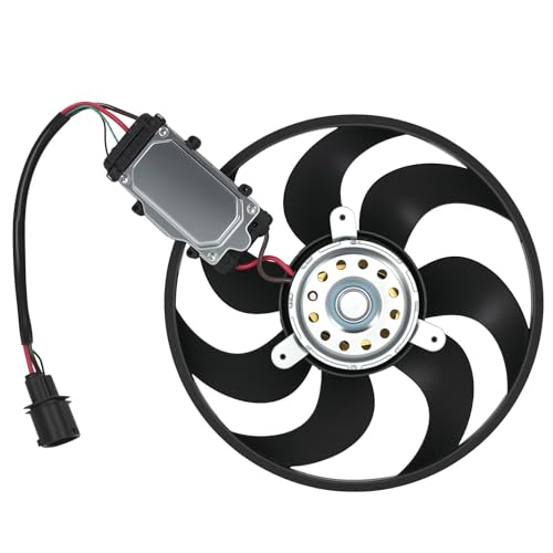 Image of maXpeedingrods A /C Condenser Cooling Fan for Audi Q7 2006-2015, for VW Touareg 2002-2010 Porsche Cayenne 2004-2010, 7L0959455F 95562413400