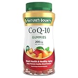 Nature's Bounty CoQ10 Gummies, Supports Heart Health, CoQ10 200mg, Peach Mango Flavor, 60 Count