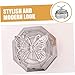 HAPINARY Manicure Nail Dish with Lid Stylish Crystal Cup for Application Lightweight Portable Design for Home Salon Use Prevents Splashes Unique Shape