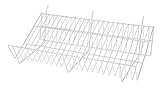 SSWBasics 24 x 12 x 6 inch White Downslope Shelf With 4 Inch Slanted Front Lip - For Slatwall or Pegboard