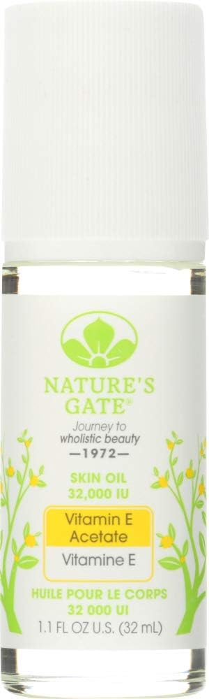 Nature's Gate Pure Vitamin E Oil Roll-On, 1.1 Ounce (Pack of 3)