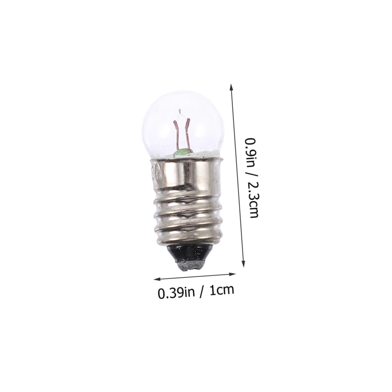 ERINGOGO Screw Base Mini Light Bulbs 50pcs 2.5v Miniature Bulbs for Electricity Kit Scientific Experiments
