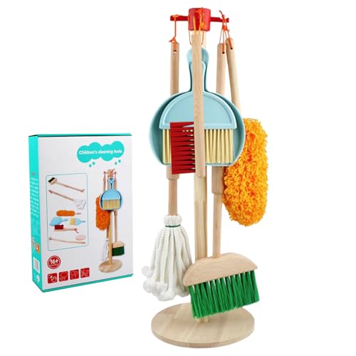 Ensemble de nettoyage pour enfants en bois pour s'amuser à ranger le salon