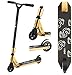 Produktbild Stuntscooter für Kinder und Erwachsene, Stantroller mit ABEC 9 Kugellagern, Pro Tretroller für Stunts und Tricks, Klappbar Cityroller Ab 8 Jahre, Kinderroller und Erwachsenenroller, Gold Streetroller
