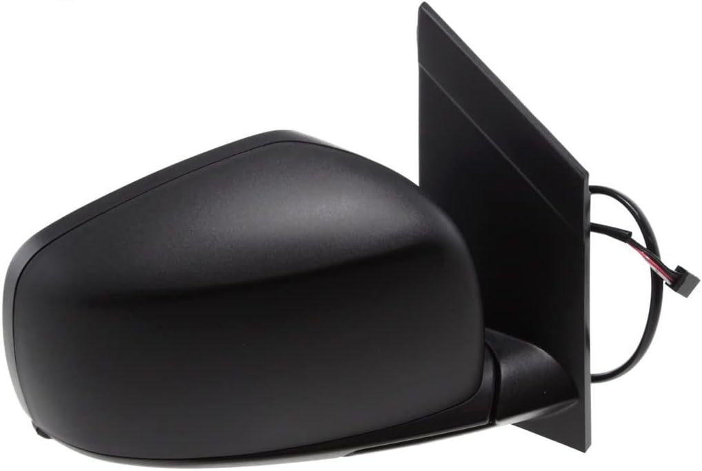 For Chrysler Town & Country 2008-2016 Door Mirror Passenger Side | Power Glass | Heated | Manual Folding | Textured Black | Non-Towing | Replacement for CH1321291 | 5113366AF