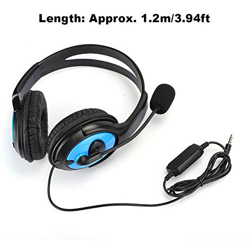 Gaming Headset, Hoofdband Stereo Game Headset, Verstelbare bedrade hoofdtelefoon met microfoon Over-ear hoofdtelefoon met microfoon voor PS4/X-ONE Gaming - Afbeelding 4
