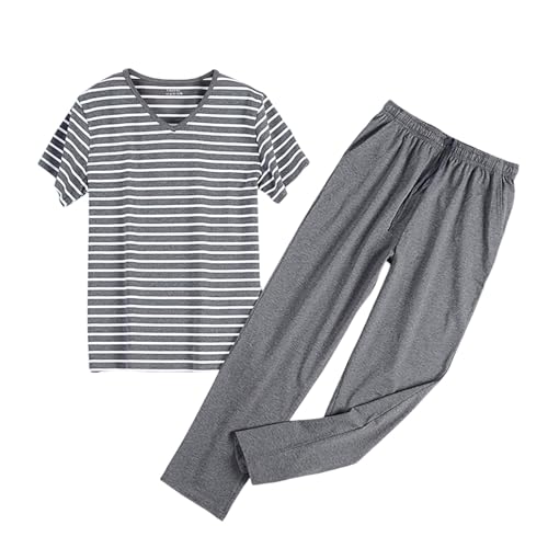 Conjunto de ropa de casa informal para hombre con pantalón y estampado