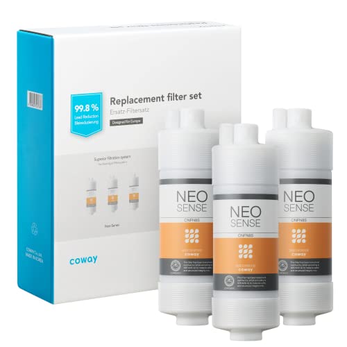 COWAY Neo-sense 8 für Coway Wasserfilter (3 Stk), 1 Jahr Wartung, kompatibel mit CHP-06DL, CHP-260L, CHP-250L, P-220L, P-08L, P-6320L, CHP-6310L