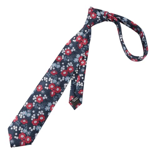 Image of Alizeal Mens 3.15'' Natural Flower Pattern Tie with Floral Pocket Square Set
