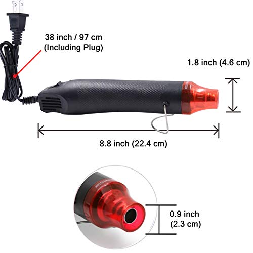 Bubble Removing Tool For Epoxy Resin And Acrylic Art, Diy Glitter Tumblers, Specially-Designed Heat Gun For Making Acrylic Resin Travel Mugs Tumblers To Remove Air Bubbles (Black) #TOP1