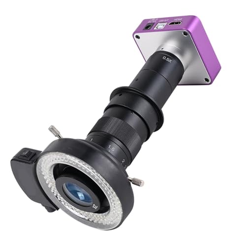 Microscopio digital FHD 51MP con cámara electrónica industrial 1080P y kit 180X HDMI