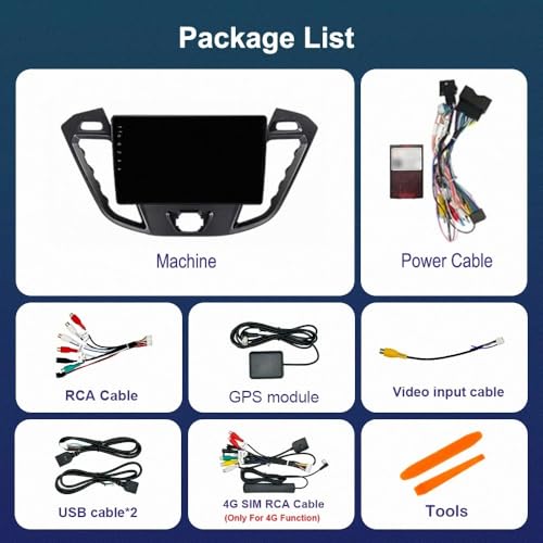Carplay inalámbrico para Ford Transit Custom 2013-2018 y Android Auto con conexión Mirrorlink 7
