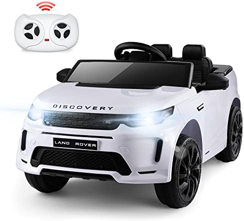 TEOAYEAH 12V Lithium Battery Powered Licensed Land-Rover Electric Car for Kids, Longer Playtime, Parent Remote Control Ride on Car, Wireless Music, Luxury Ride on Toys