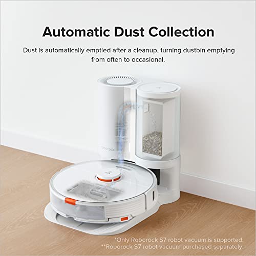 Image of roborock Auto-Empty Dock, Automatic Dust Collection, 3L Bag Holds up to 60 Days of Dust, App-Controlled, Suitable S7, S7 MaxV Robot Vacuum, White