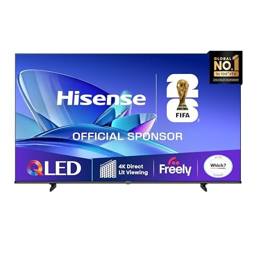Hisense 65" 65E78QTUK QLED Smart AI TV - 4K Direct Lit Viewing, Quantum Dot Colour, Hi-View AI Engine, Dolby Vision, Dolby Atmos with Freely, Disney +, YouTube, Netflix