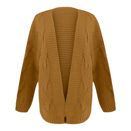 Cardigan Sweaters for Women Open Front Cable Knit Long Sleeve Cardigans - image 2
