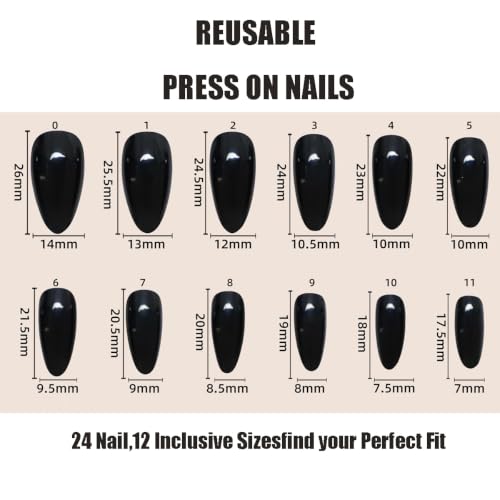 Image of Polka Dot Press on Nails Flower Fake Nails with Lace Design Almond Nails | French Tip Nails Press ons Medium Length False Nail 3D Pink Floral Stick on Nails for Women Glossy Full Cover Manicure 24Pcs