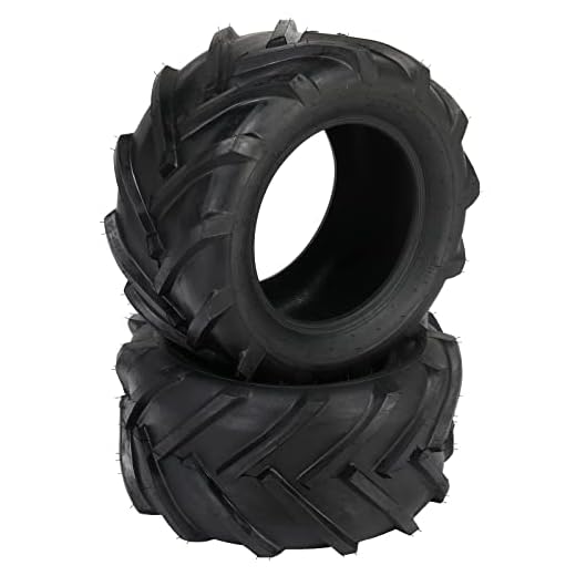 TUFFIOM Set of 2 Lawn Mower Tires 24x12.00-12 6PR Turf Tire for Garden Tractor Riding Lawnmower, Tubeless