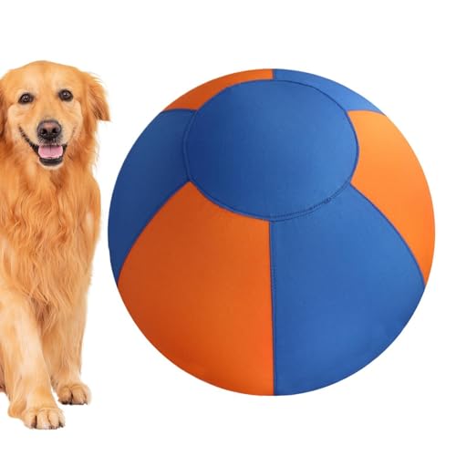 Balle interactive pour chien en caoutchouc robuste et gonflable