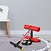 Zxpjkyu Sit up Bar Assistance Device Floor Holder Non Slip Equipment Sit up Machine Adjustable Situp Bar for Office Stomach Workout, Red