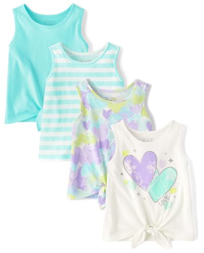 The Children's Place Baby Girls' and Toddler Tie Front Tank Tops