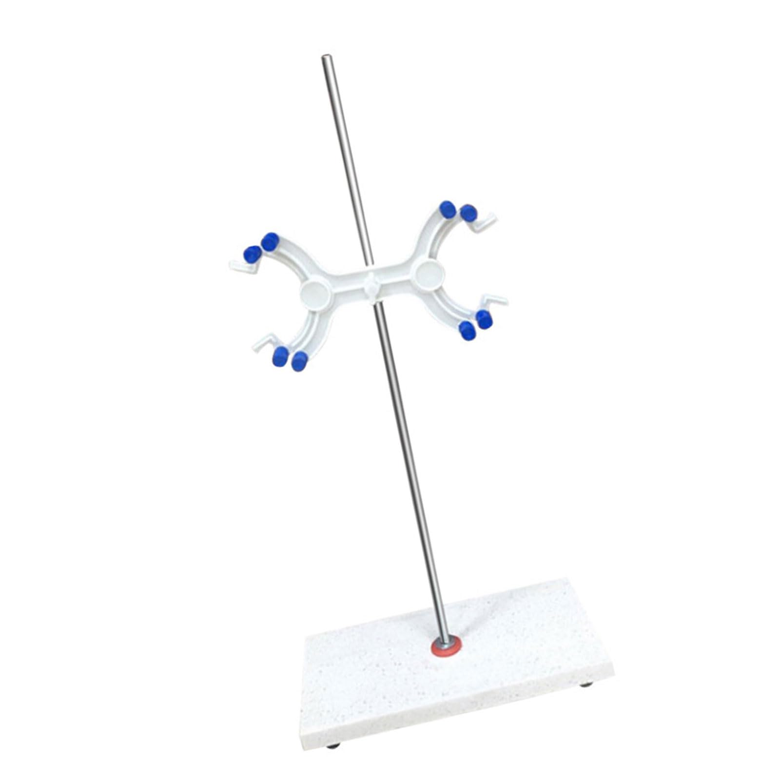 Supporto per burette con base in marmo per laboratori scolastici con morsetto con morsetto a farfalla per esperimenti di titolazione