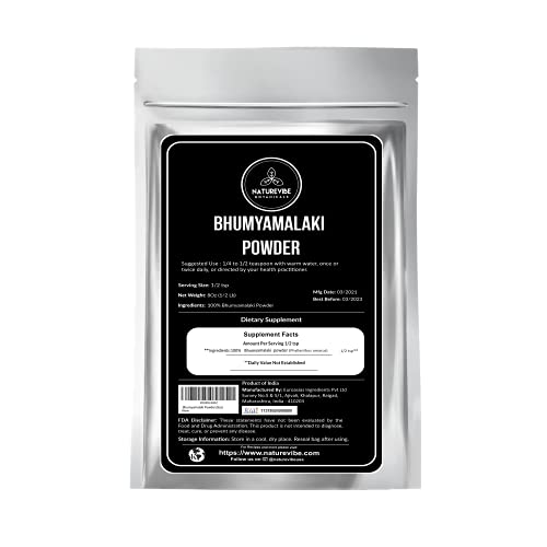 Naturevibe Botanicals Organic Bhumyamalaki Powder, 8 Ounces