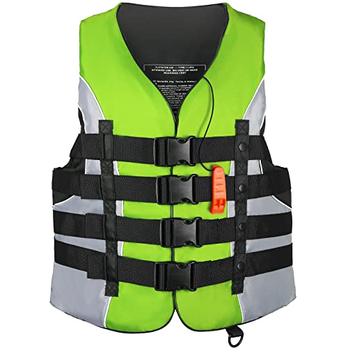 Image of Leader Accessories Adult Universal USCG Approved Life Jacket Vest Boat Vest