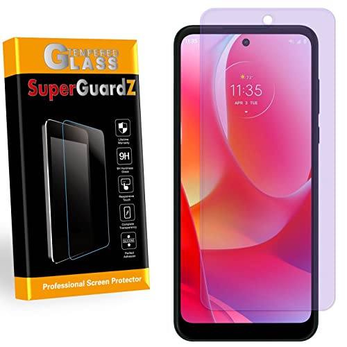 SuperGuardZ [2-PACK] For Motorola Moto G Power (2022) Screen Protector Anti Blue Light Tempered Glass, Eye Protection, 9H, 0.3mm, Anti-Scratch, Anti-Bubble