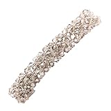 Luxus Haarspangen für Frauen Bling Strass Prom Pins Haarspangen Weiß Sparkly Hairgrip Haar Kopfbedeckung Zubehör für Party Hochzeit Täglich JIf57 (Grey, One Size)