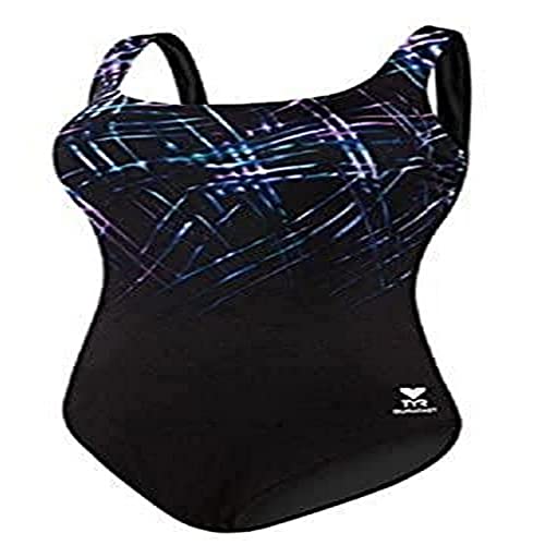 Maillot de bain de sport TYR Aqua Controlfit avec serpentins colorés pour femme