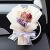 Mini Dried Flower Bouquet, Small Bouquet Car Air Freshener Vent Clips, Cute Vehicle Interior Decorations Universal for Truck SUV Dashboard,Interior Accessories #1