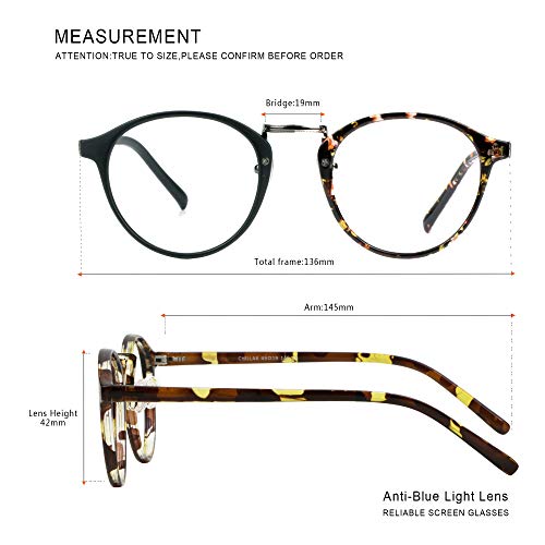 Image of Blue Light Blocking Glasses 3 Pack Square Frame Computer Gaming Reading Glasses Men Women Anti Eyestrain