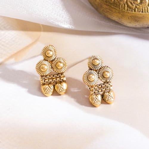 Image of Rubans Gold Plated Royal Necklace Set for Women Stylish