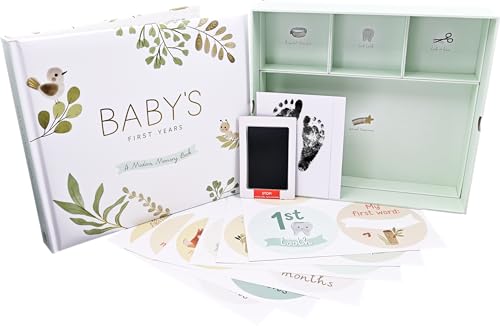 Image of Baby's First Years: A Modern Memory Book with Keepsake Box, Baby Stamp Pad, and Milestone Stickers