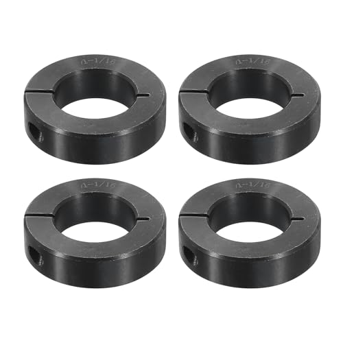 Collier de serrage acier 3.8 cm bague de blocage axe fendu noir lot de 4