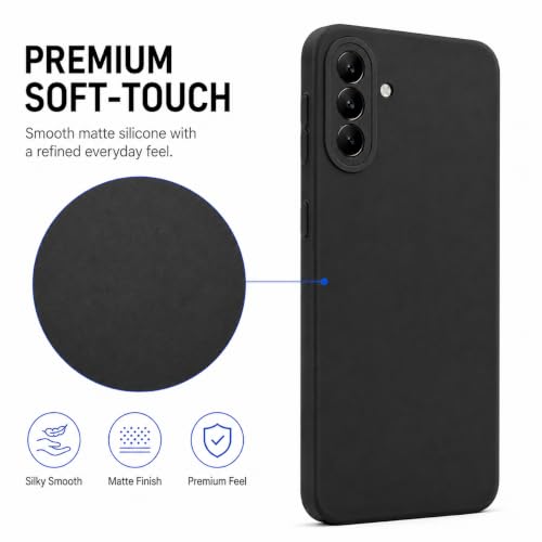 Image of ArmourPro Soft Silicone Back Cover for Samsung Galaxy A37 | Black