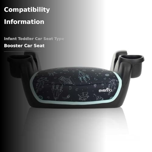 Evenflo GoTime No Back Booster Car Seat (Blue Astro) - Thumbnail 5