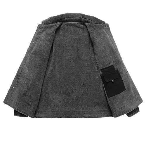 Chaqueta de denim para hombre forrada con polar miniatura 4