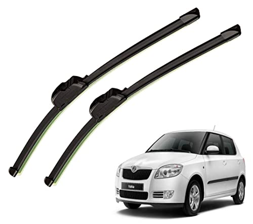 Image of Auto Hub Car Wiper Blades Compatibility With Skoda Fabia - Set of 2 Pcs (Particular)
