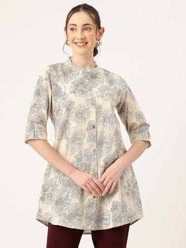 Image of Printed Mandarin Shirt - Casual & Chic (S-3XL)