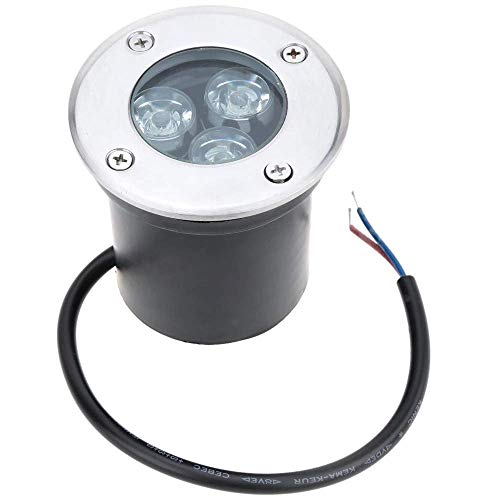 Eidyer Faretto Incasso led Da Esterno Segnapasso,3W LED luce del percorso sotterraneo, luce decorativa del paesaggio all'aperto di AC85-265V 350LM per bianco freddo,IP67